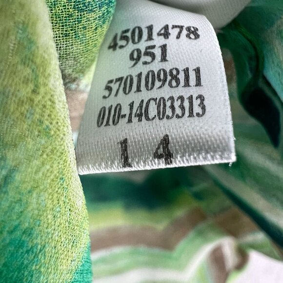 Chico's Tunic Blouse Watercolor Chevron Lorelai II Top with Sequins Womens Size - Picture 13 of 15